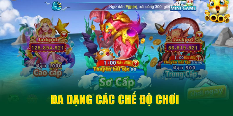 Đa dạng các chế độ chơi 